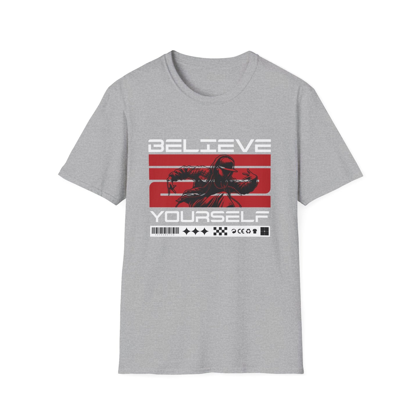 Believe in Yourself Sport Gray Tee