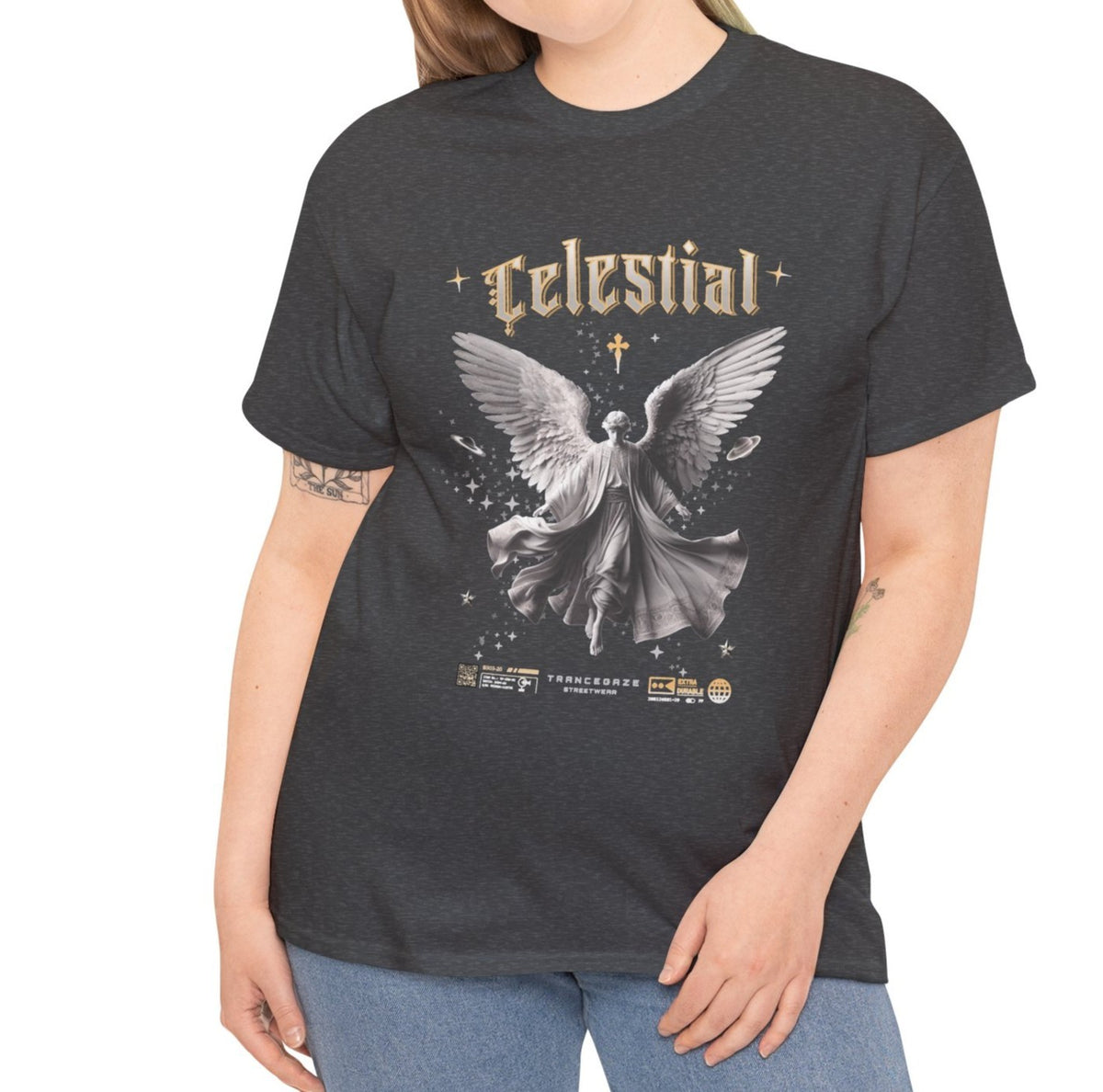 Celestial Angel Tee | Faith Graphic T-shirt | Spiritual Apparel