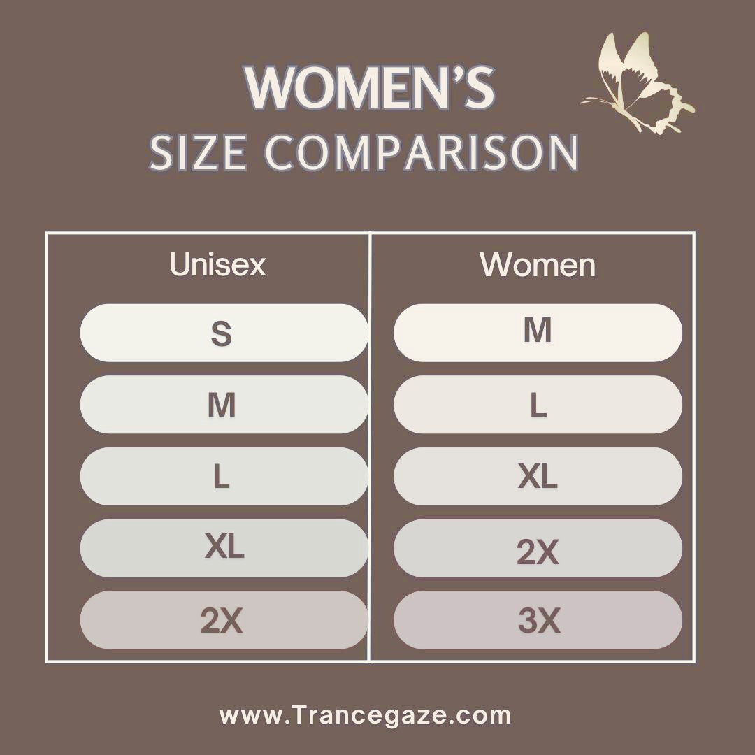 Chart size women's unisex