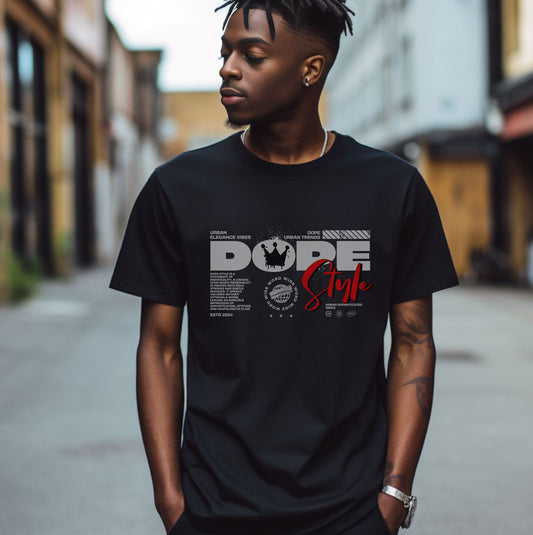 Dope_style graphic hip hop t shirt