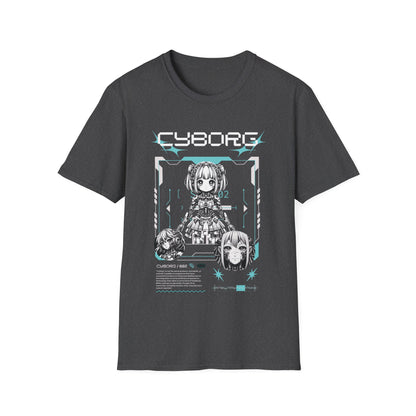 Camiseta de anime cyborg