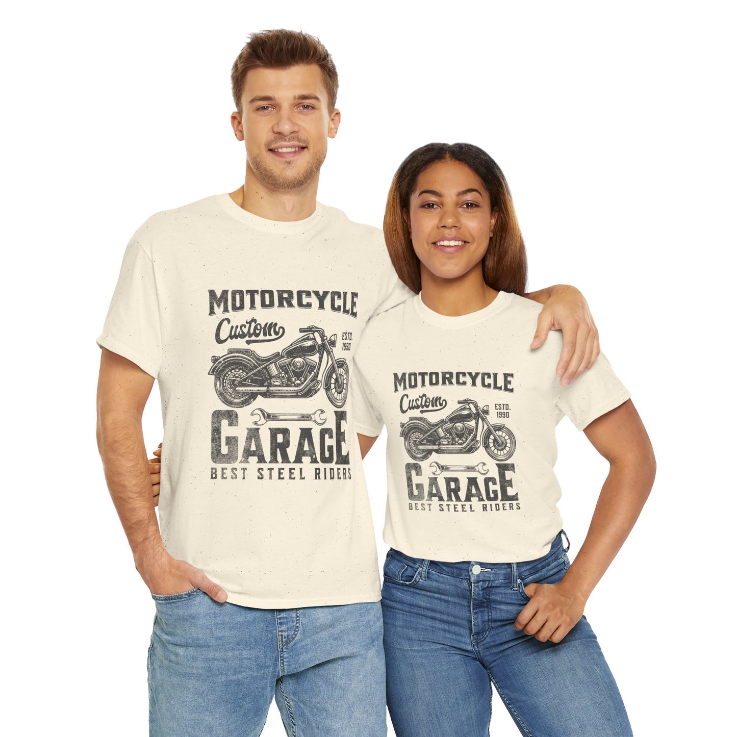 Camiseta de moto personalizada de garaje