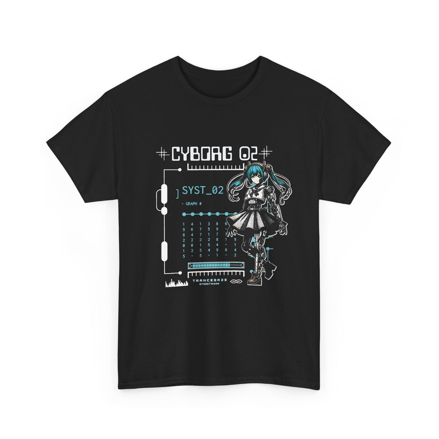 Cyborg Techwear Graphic Tee | Futuristic Cyberpunk | Streetwear T-Shirt