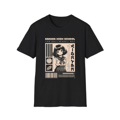 Camiseta de colegiala japonesa