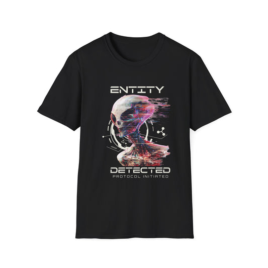 Entity Detected Alien Glitch Softstyle Unisex T-Shirt