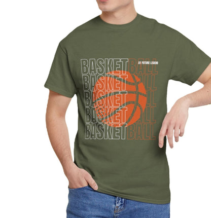 Basketball Classic Tee | Word Art Sports Shirt | Men's Graphic T-shirt