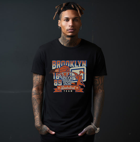 Brooklyn Basketball T-shirt | Men's Sportswear | Sporty Graphic Tee