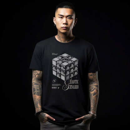 Chaotic_Scenario cube t shirt black