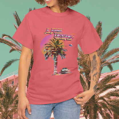 Las Vegas UFO Tee | Sci-Fi Graphic T-Shirt | Retro Palm Tree Shirt