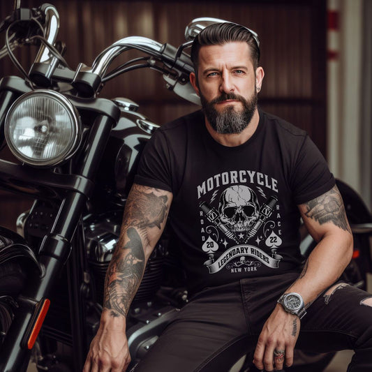 Legendary_Riders skull motorcycle t shirt