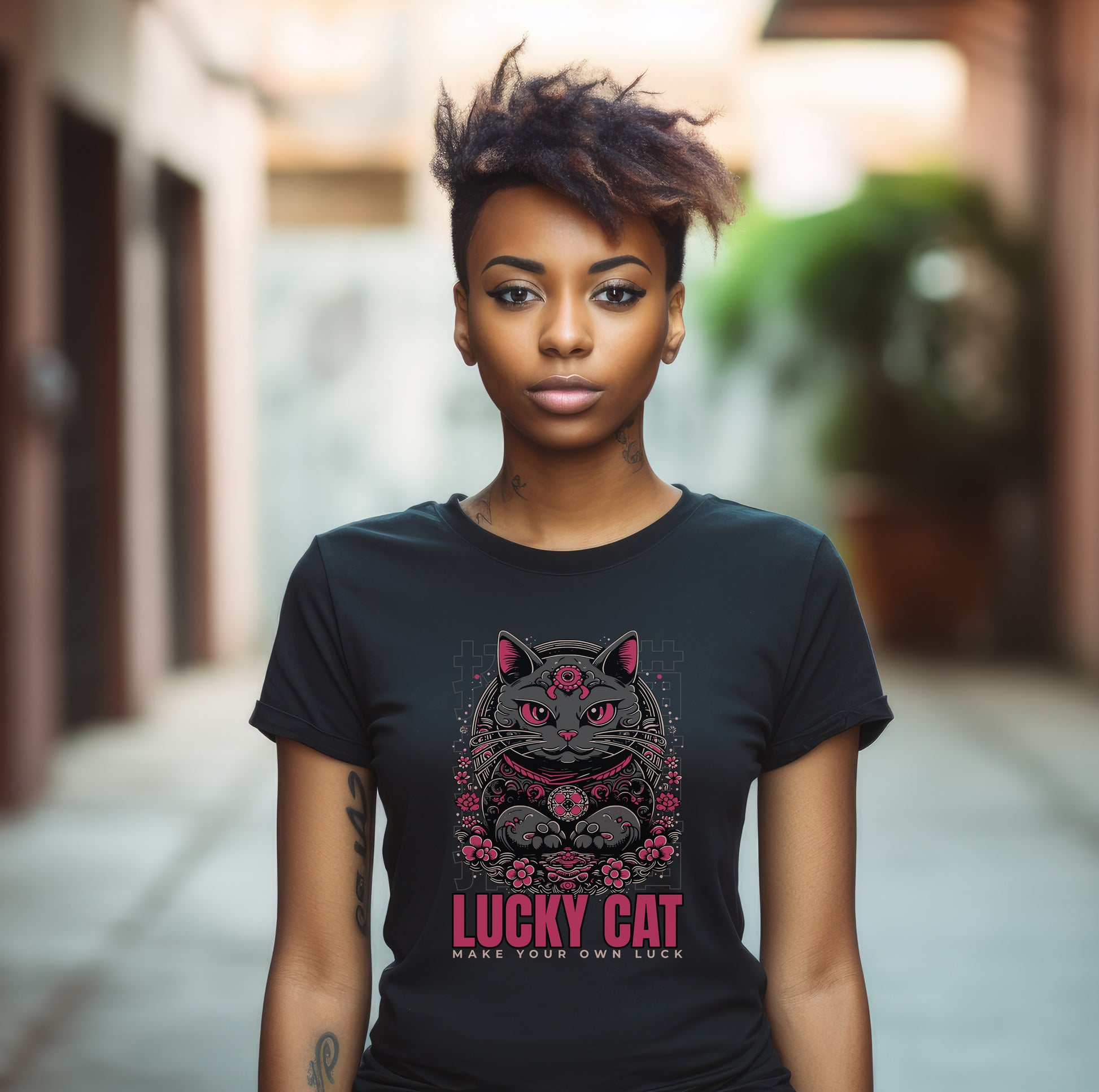 Lucky_Cat_Japanese Maneki t shirt