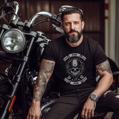 Ride_for_love_skull motorcycle t shirt