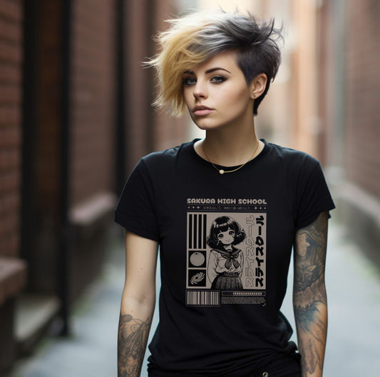 Sakura_Highschool_Japanese anime t shirt