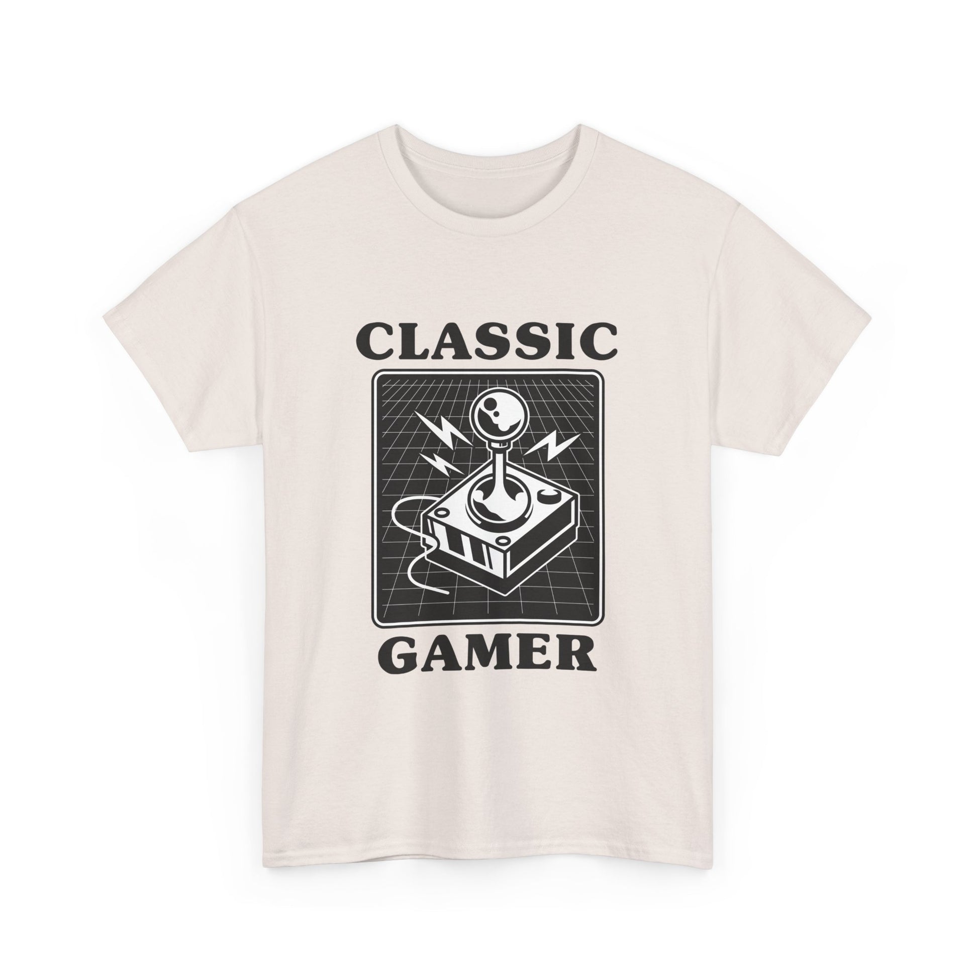 Classic gaming shirt with joystick  in ice grey.