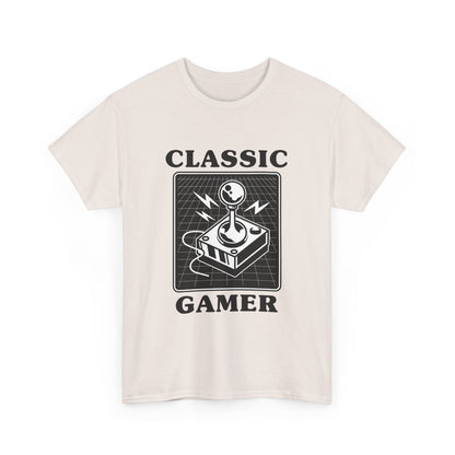 Classic gaming shirt with joystick  in ice grey.