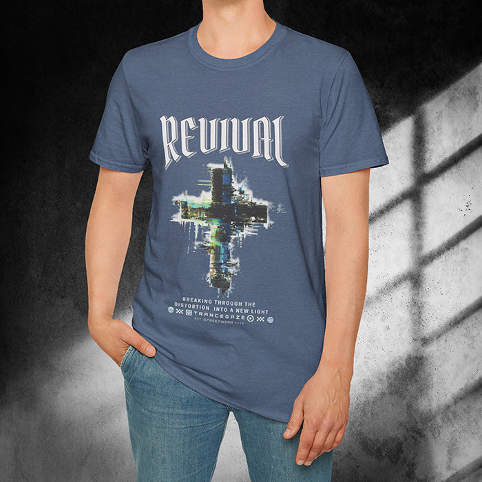 Revival Midnight Edition | Faith Based Tee | Cross Graphic T-shirt
